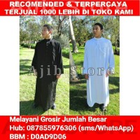Jual IMPORT Jubah Alharamain (AL Haramain) Baju Gamis Arab/Thobe Pria Putih Murah