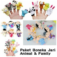 Jual Boneka Jari Binatang & Family (Paket Hemat) Murah