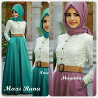 Hijab Maxi Rana 3in1 Busana muslim Gamis Hiab Kemeja Baju