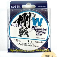 Senar Pancing Casting PE GOSEN Multicolour #1 0,171mm 12lb 150m Japan