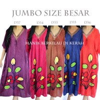 Jual Baju Tidur Daster Batik Jumbo Big Size Rayon XXXL D33D34D35D36D37 Murah