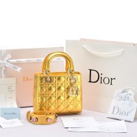 Tas Dior My Lady Cannage Small Lucky Badges Gold-Tone SOL77018