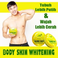 Jual VITAMIN PEMUTIH KULIT TUBUH PRIA WANITA BADAN GLUTA VICY LAPUNZEL MEN Murah