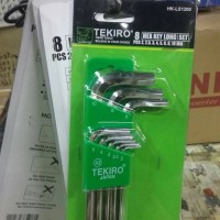 K# Kunci L Set Panjang Tekiro 8 Pcs