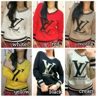 Jual Baju atasan LV/ blouse Lv fit xl/baju gucci Murah