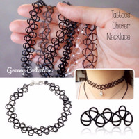 Jual HARGA PROMO Tattoo Choker Necklace EKSLUSIF Murah