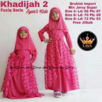 Fashion muslim Baju setelan anak Khadijah 2 ori Lava solo