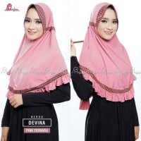 Hijab/Jilbab Instant Ped Tali Belakang,ORIGINAL,MIULAN,Bergo Devina