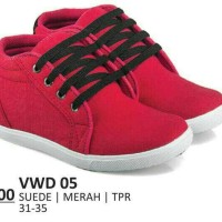 Sepatu kets anak wanita merah cantik - sekolah murah-everflow distro