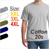 Jual Gudang Kaos Big Size - Kaos Oblong Polos Jumbo Big Size 4XL Murah