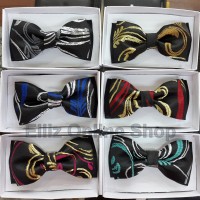 Jual Dasi Kupu Kupu Dewasa Motif Bordir Kombinasi - Satin - Pria Murah