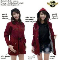 Jual Jaket parka wanita baby kanvas/jaket parka keren/jaket murah Murah