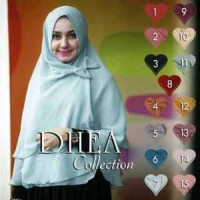 Jual jilbab - hijab syiria DHEA PITA 3 LAYER - khimar Dea - khimar dhea Murah