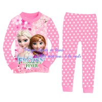 Pakaian baju celana setelan tidur anak cewe perempuan bayi frozen