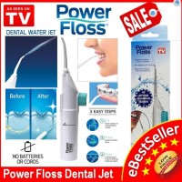 Jual Power Floss Dental Water Jet Portable / Alat Semprot Pembersih Gigi Murah
