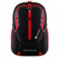 Jual TAS RANSEL PRIA GEAR BAG BLACK + RED Murah