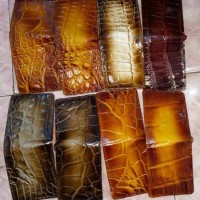 Dompet Lipat Pria bahan Kulit Buaya Asli Khas Merauke Papua (DPBJR-03)