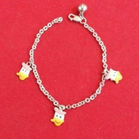 GELANG TANGAN / KAKI ANAK / BAYI / BALITA PERAK 925 LAPIS EMAS PUTIH