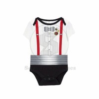 Jual jumper romper jumpsuit import laki print suspender 10 - 12 bulan Murah