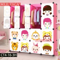 Jual Multica Susun Rak Furniture Baju Pakaian Kuat Anti Air Lemari Murah