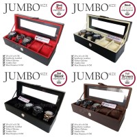 Jual PROMO - JUMBO Size Kotak Jam Tangan Isi 5 / Tempat Jam / Watch Box Murah