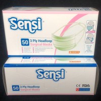 Jual SENSI MASKER JILBAB HIJAB KARET SENSI MASK HEADLOOP 3PLY MASKER DEBU Murah