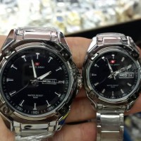 Swiss Army Pria Wanita Rantai Tanggal Hari Watch Dhc Jam Tangan Couple
