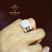 Promo Cincin berlian fashion wanita 1.48 ct ring emas putih