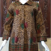 Jual Atasan Blouse Batik Wanita Lengan Panjang, Motif MM3 Pekalongan 248 Murah