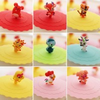 Jual Tutup Gelas / Cangkir Silikon Motif 12 Shio(Zodiak Tiongkok) #1509016 Murah