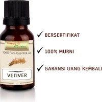 Happy Green Minyak Atsiri Akar Wangi (80 ml)- Vetiver Essential Oil