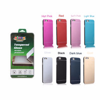 Jual Tempered Glass AIUEO Bundling Motomo Metal Case for MEIZU M2 NOTE Murah