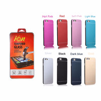 Jual Tempered Glass ION Bundling Motomo Metal Case for IPHONE 6 ( 4.7 ) Murah