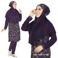 Jual Baju Renang Aghnisan Muslimah Syari Ungu 224st S M L XL Murah