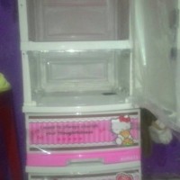 Lemari plastik Napolly 1 pintu 2 susun 2 laci