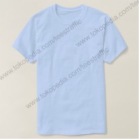 Jual Kaos Polos Kaos Oblong Kaos Polosan Light Blue Cotton Combed 30s Murah