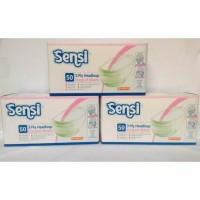 Jual SENSI MASKER JILBAB HIJAB KARET SENSI MASK HEADLOOP 3PLY MASKER DEBU Murah