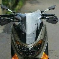 Jual Windshield Nmax / Visor Nmax 45cm Clear gradasi black fullset Murah