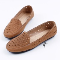 Fashion Wanita Sepatu Wanita Flat Shoes Flatshoes Gratica AL28 Moka