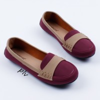 Fashion Wanita Sepatu Flat Shoes Flatshoes Murah Gratica DS20 Maroon