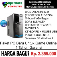 Paket PC Rakitan AMD Untuk Game Online