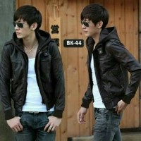 Jual Jaket Kulit Sintetis GGS hoodie Murah