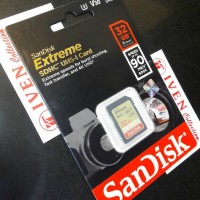 Jual SanDisk Extreme 32GB SDHC UHS-I Memory camera SD Card 32 GB Class 10 Murah