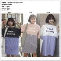 Mini Dress Santai Jumbo Big Size BIgsize Baju Wanita Korea Import Pink