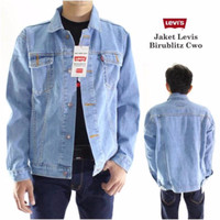JAKET JEANS LEVIS PRIA BIOBLITZ KEREN PREMIUM ( BIRU TELOR ASIN )