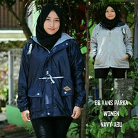 Jual JAKET BOLAK BALIK VANS PARKA NAVY ABU Murah