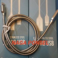 Jual STAINLESS STEEL LIGHTNING USB IPHONE KABEL DATA CHARGE IPHONE UNEED Murah