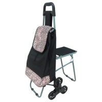 Jual Tas Troli Keranjang Belanja Lipat 3 Roda Motif Macan | Trolley Bag Murah