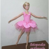 Jual baju ballet bunga boneka barbie handmade Murah