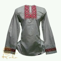 baju koko lengan panjang modern bordir mewah preview itang yunasz